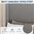 King Size Bed Frame with 4 Storage Drawers, Corduroy Upholstered Platform Bed with Wingback, Tufted Headboard & Footboard, No Box Spring Needed, Easy Assembly-916443810-916443812