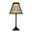 Élégante lampe sur pied en osier solaire, chêne, 12,6 po de diamètre x 25,2 po de hauteur | IP65 résistant aux intempéries, 1 x 2 DEL intégrées 4 W (3 000 K, 80 Lm) | Assemblé et parfait pour l'ambiance intérieure / extérieure
