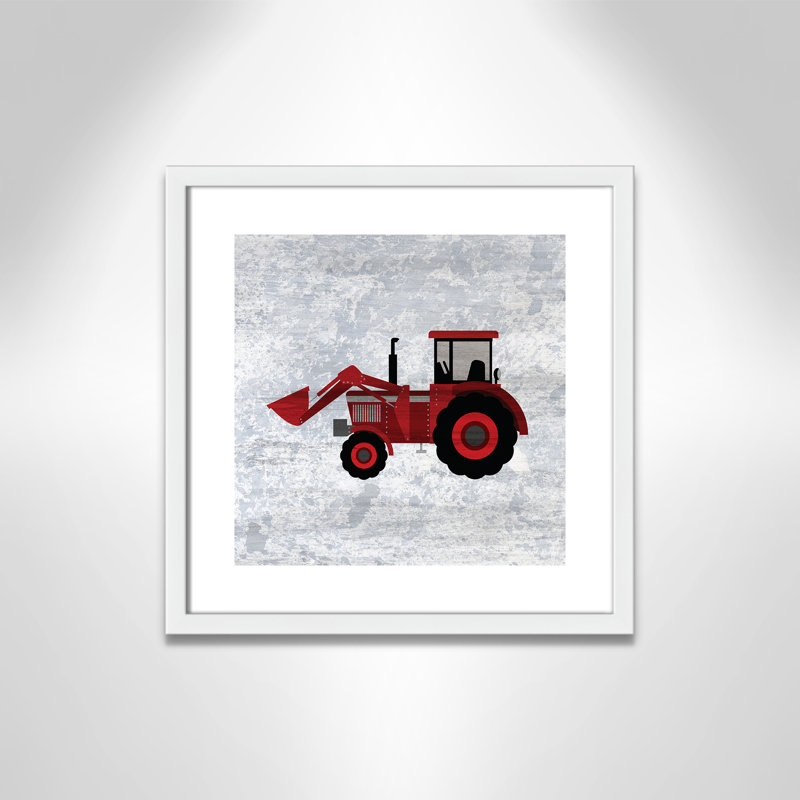 Adhésif décoratif en rouge «Red 3», H 16 po x l 16 po x P 1,18 po, Encadré de boîte blanc