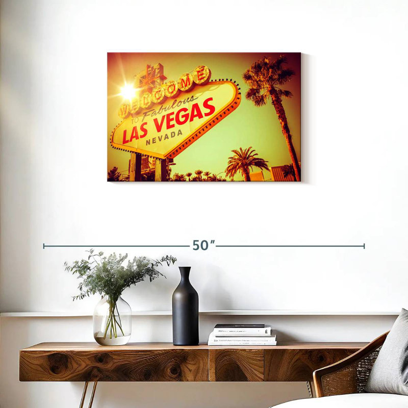 Enseigne célèbre Kavia Las Vegas, H 20 po x l 30 po
