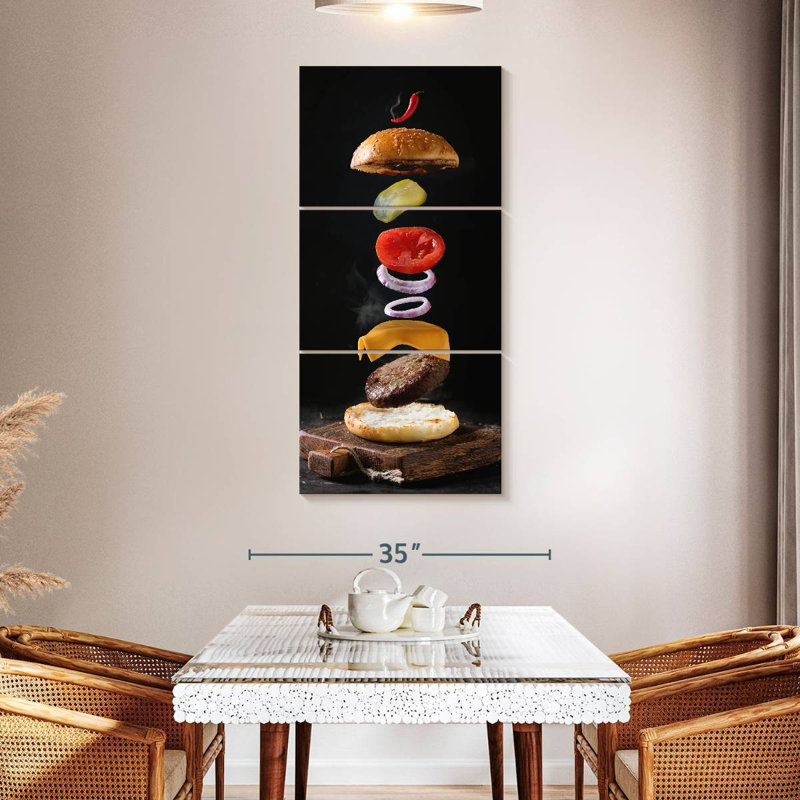 Burger, 52" H x 24" W