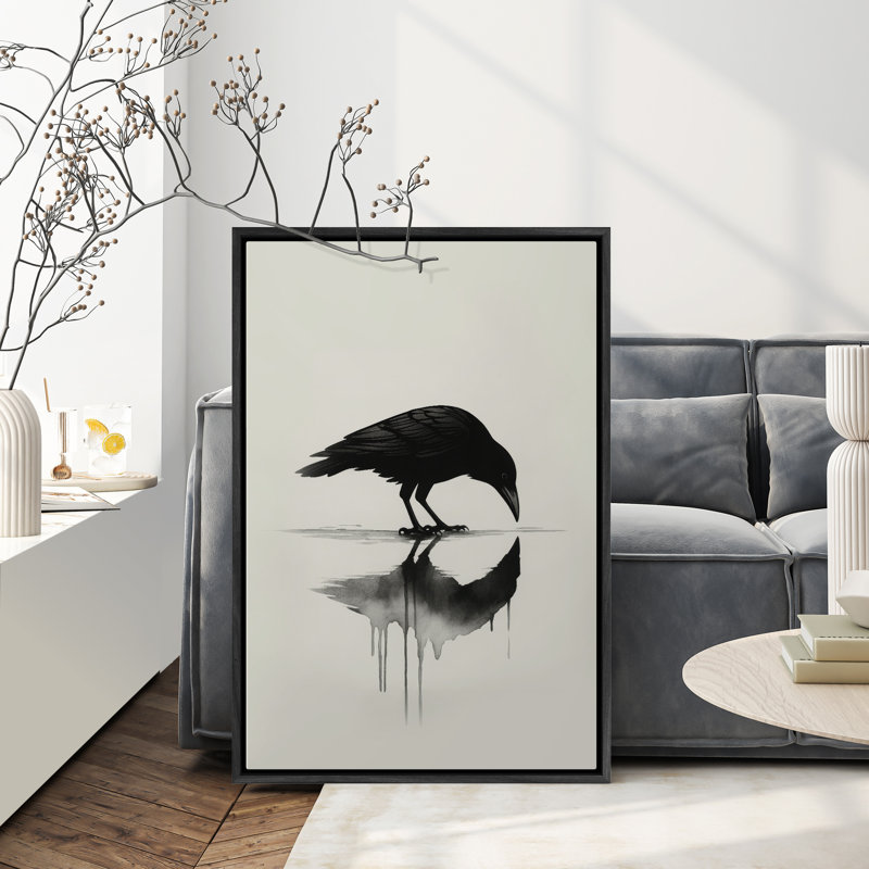 Art mural encadré, rétro, antique et classique pour chambre à coucher - 16 po x 24 po, H 24 po x l 16 po, Noir