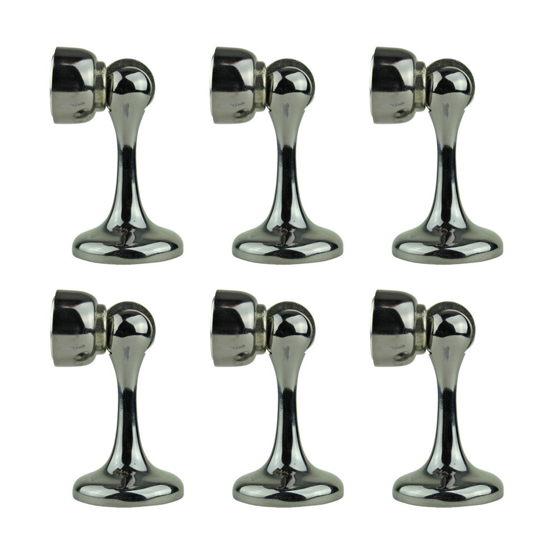 Magnetic Safety Catch Zinc Floor Mount Stop (Set of 6) The Renovators Supply Inc.