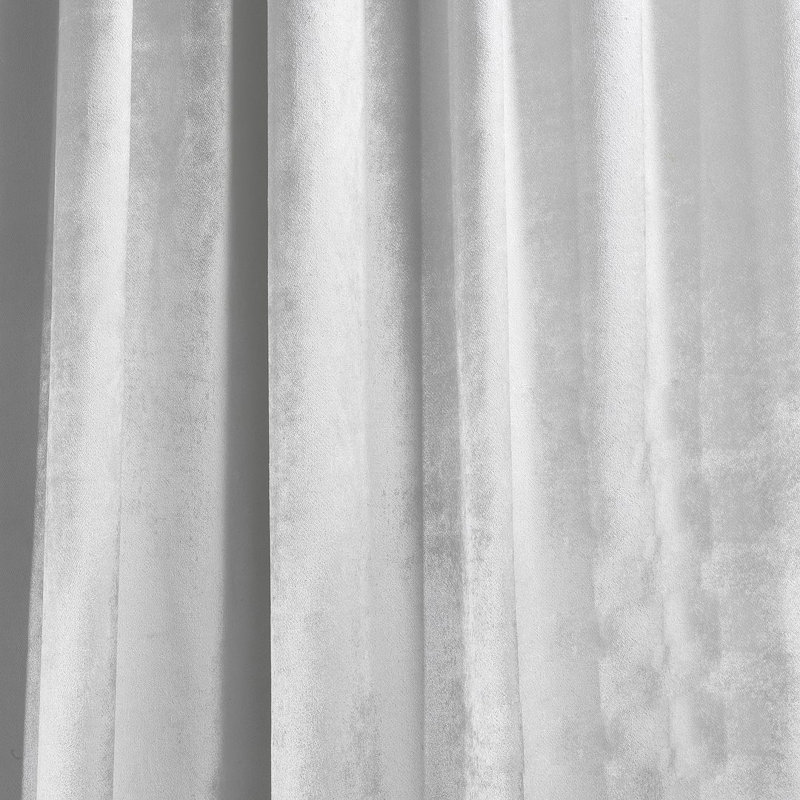 Room Darkening Single Curtain Panel, 65cm Width x 265cm Drop, Silver