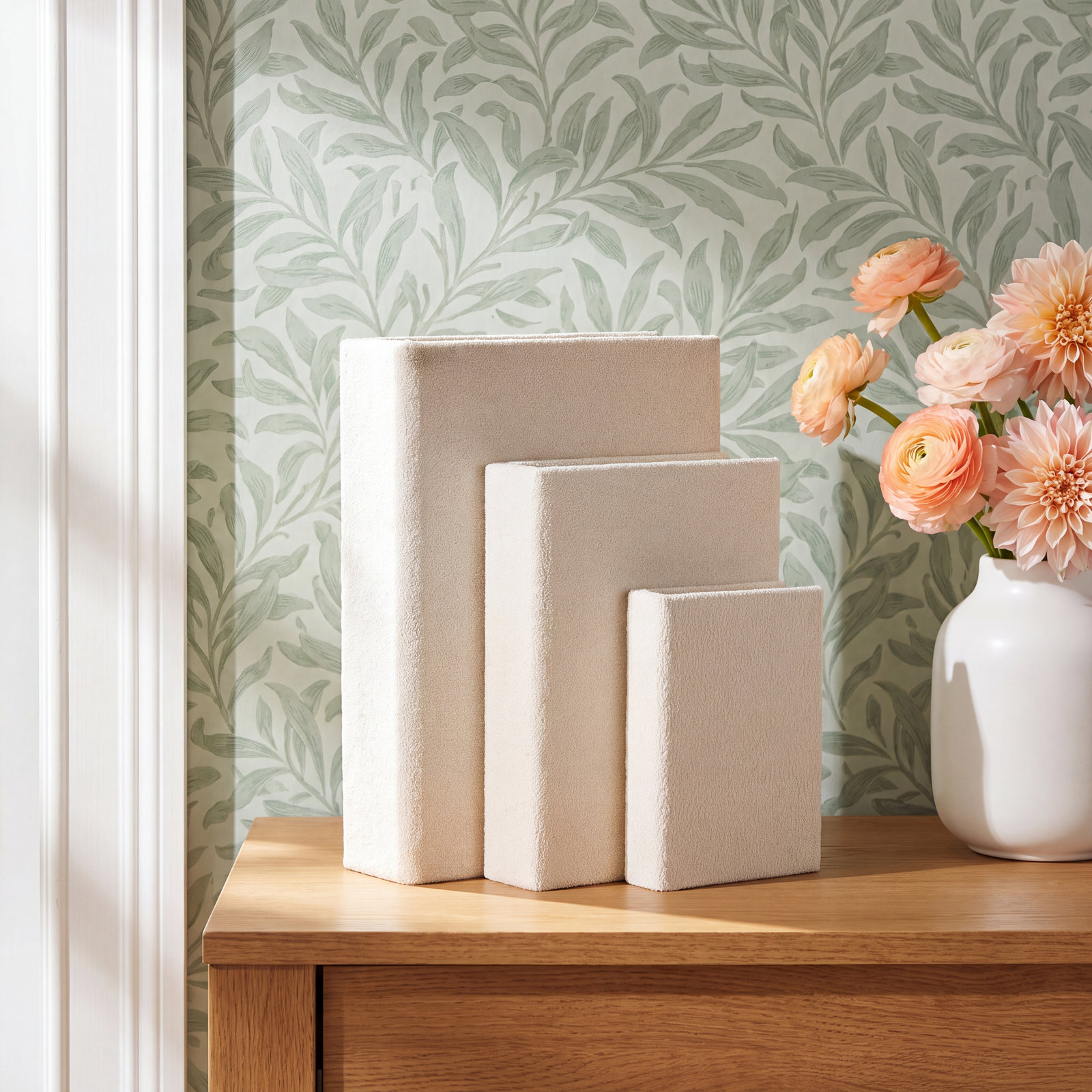Fabric Book Box Set, Cream
