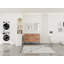 Meuble-lavabo autoportant 48 po seulement, porte d'armoire à fermeture douce et 4 tiroirs, emballage KD