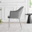 Calley Velvet Bucket Tub Chairs with Tapered Metal Legs and Vertical Stitching-63645338-63645335