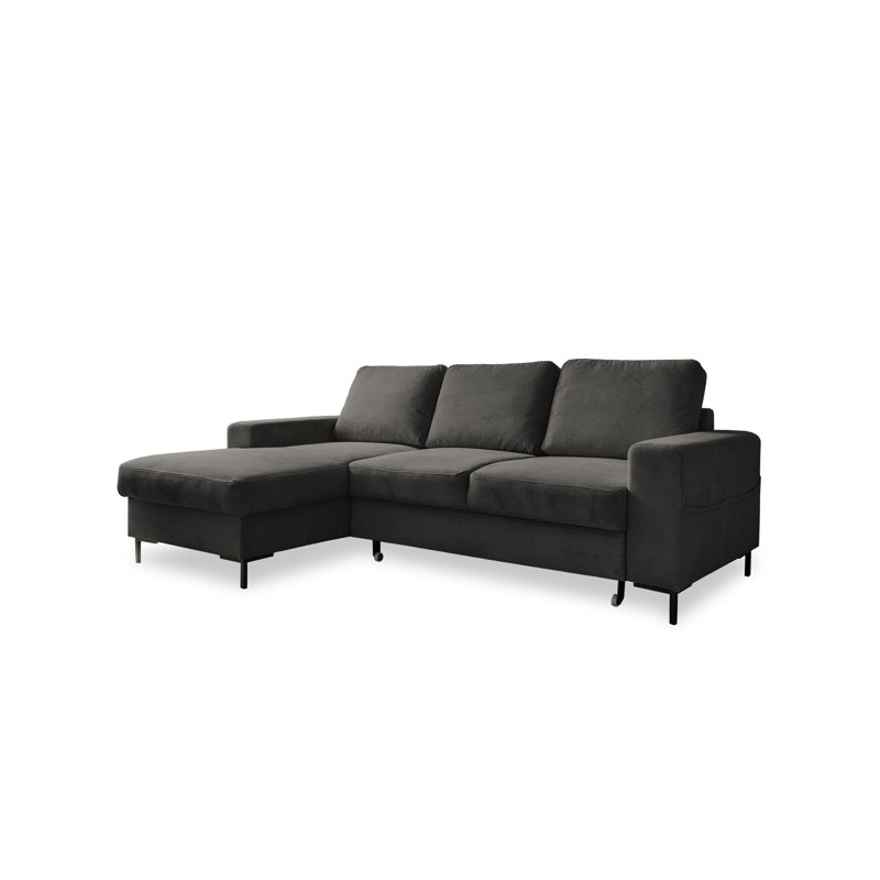 Lofty Lilly 4 seater Corner Sofa Bed, Left Hand Facing, Grey