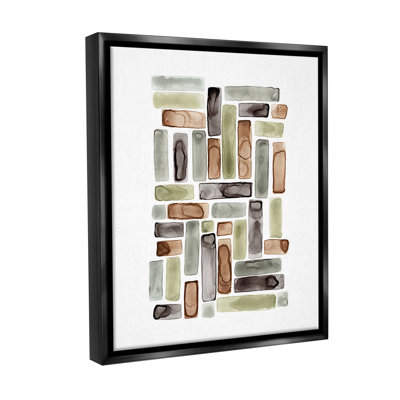 "Mosaic Style Shapes" par Lisa Nohren sur toile