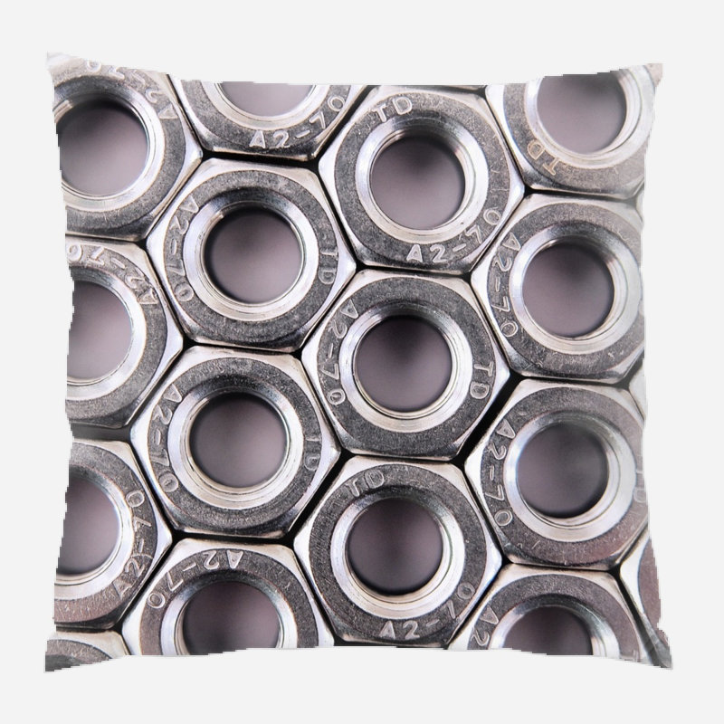 Coussin décoratif ecrou