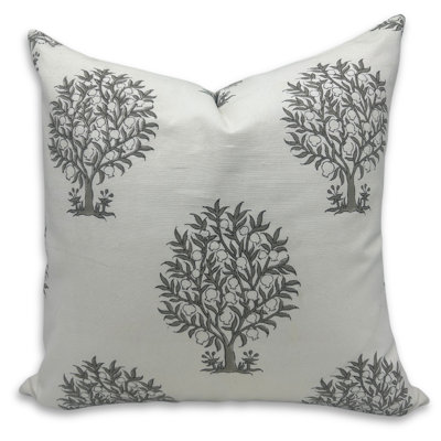 Housse de coussin imprimée à la main à la main rustique décor à la maison housse de coussin à imprimé vintage housse de coussin à imprimé floral housse de coussin à imprimé boho, (Anar)