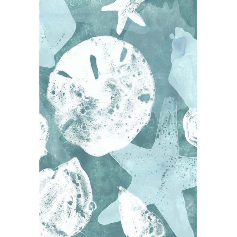 Seabed Silhouettes I - Painting on Canvas, 91 cm H x 61 cm W, Wrapped Canvas