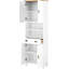 Taounate Solid Wood Tall Bathroom Cabinet