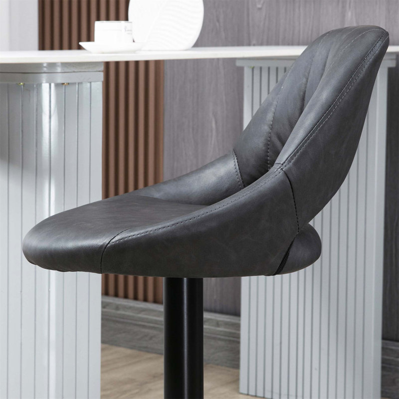 Bigvai Adjustable Height Counter Stool with Metal Frame