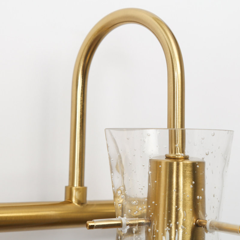 Éclairage pour salle de bain à intensité variable en laiton 3 lumières Dannalyn, 3 lumières