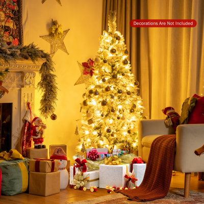 Arbre de Noël blanc 60 po avec 180 lumières DEL