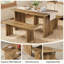 Ensemble de table de salle à manger 55 po 55 pièces, ensemble de salle à manger 3 pièces pour 4 à 6 personnes