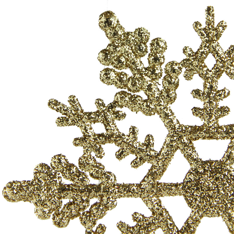 Ornement de Noël flocon de neige, Or