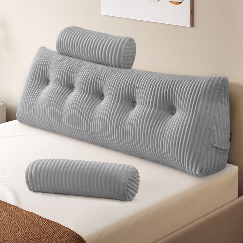 Tête de lit Comfort Comfort, Gris clair, Double (l 53,94 po x H 19,69 po)