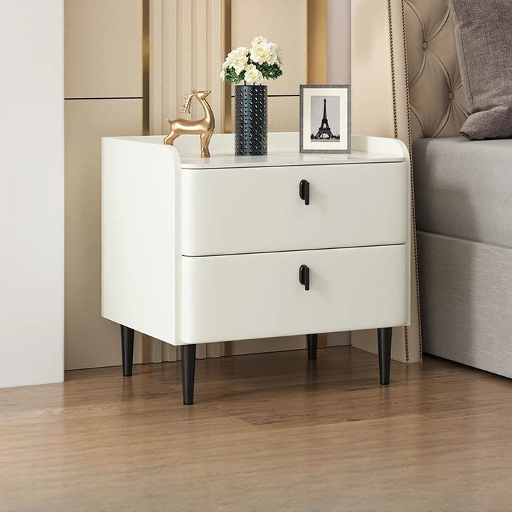 Assisi Bedroom Night Table Nordic Minimalist Trendy Luxury Nightstands, White