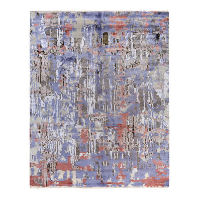 Overdyed One-of-a-Kind 8' 2" X 10' 3" Hand Knotted Area Rug
