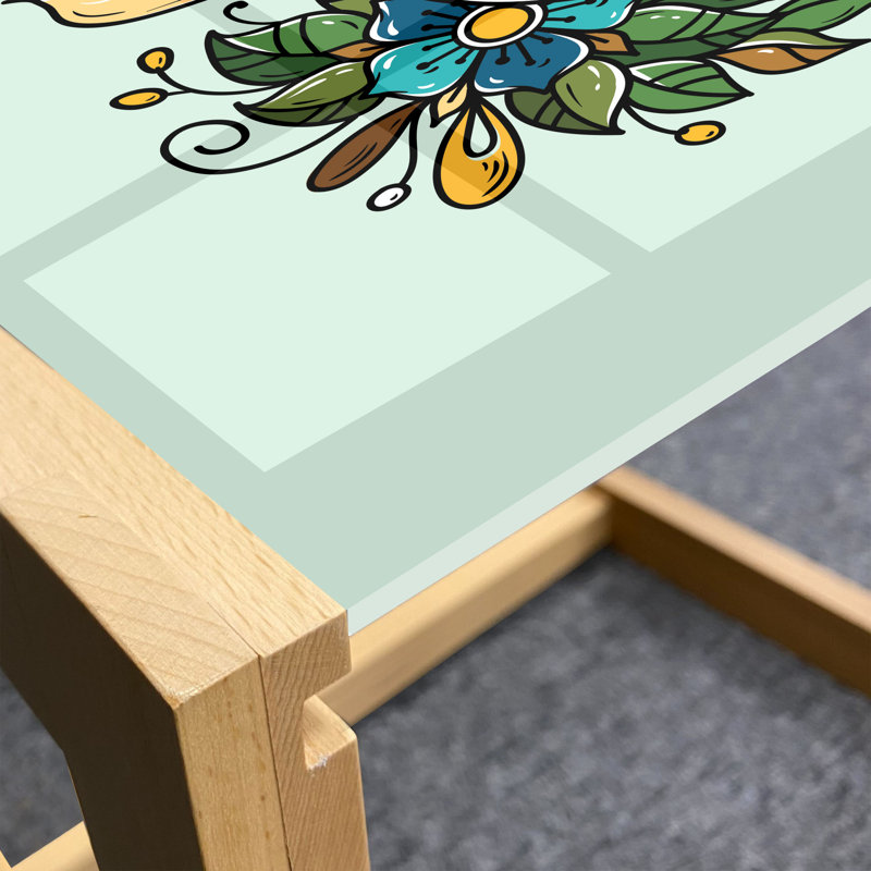 Tiara Sled Coffee Table, 40cm H x 74cm W x 62cm D