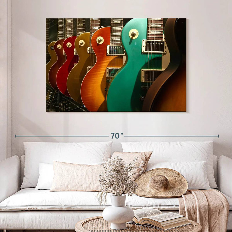 Abarca Electric Guitars Display, 32" H x 48" W