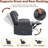 Manual Recliner Chair with Heating & Massage, 135° Adjustable with Storage for Living Room-2077849404