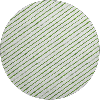 Premium Machine Washable Dockside AMF1819 Striped Holiday Rug