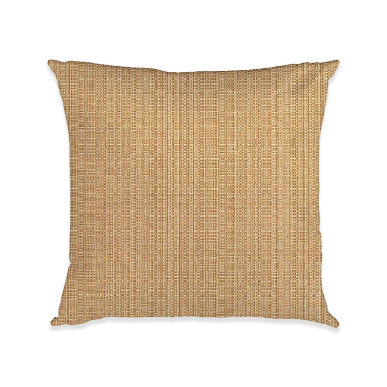Sunbrella® Indoor/Outdoor Throw Pillow, Brown/White/Grey