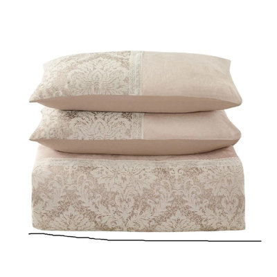 ZASH LONDON Damask Duvet Cover with Pillowcases