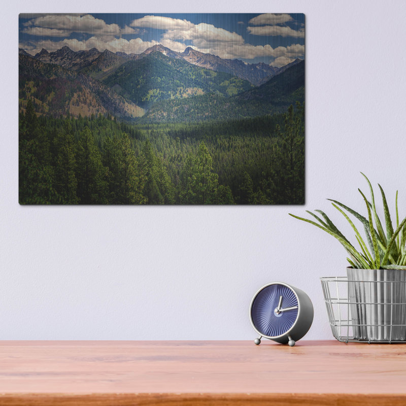 Loon Peak® «Grandjean Overlook Ii» par Rick Berk, art mural en métal, H 12 po x l 16 po