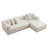 107.9"Cloud Modular Sectional Sofa Couch With L-Shape Chaise,Modern Minimalist Upholstered Couches For Living Room Bedroom,Deep Seat Corner Couch,No Assembly Required