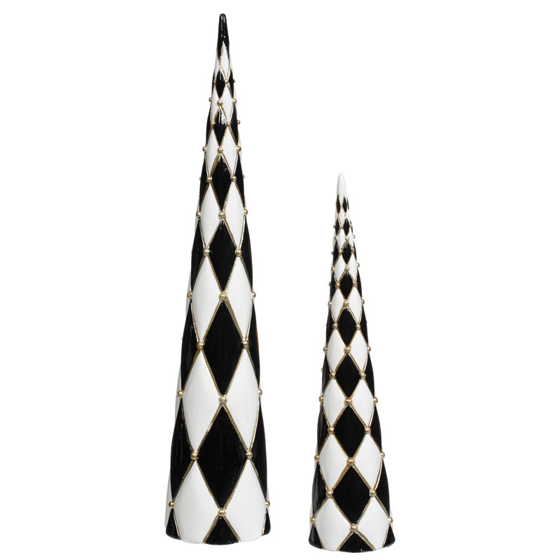 Fleuron décoratif en diamant - 14 à 20 pouces - ensemble de 2