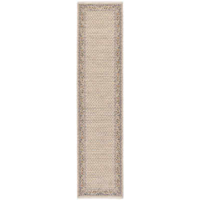 Nahili Machine Woven Wool Beige Rug