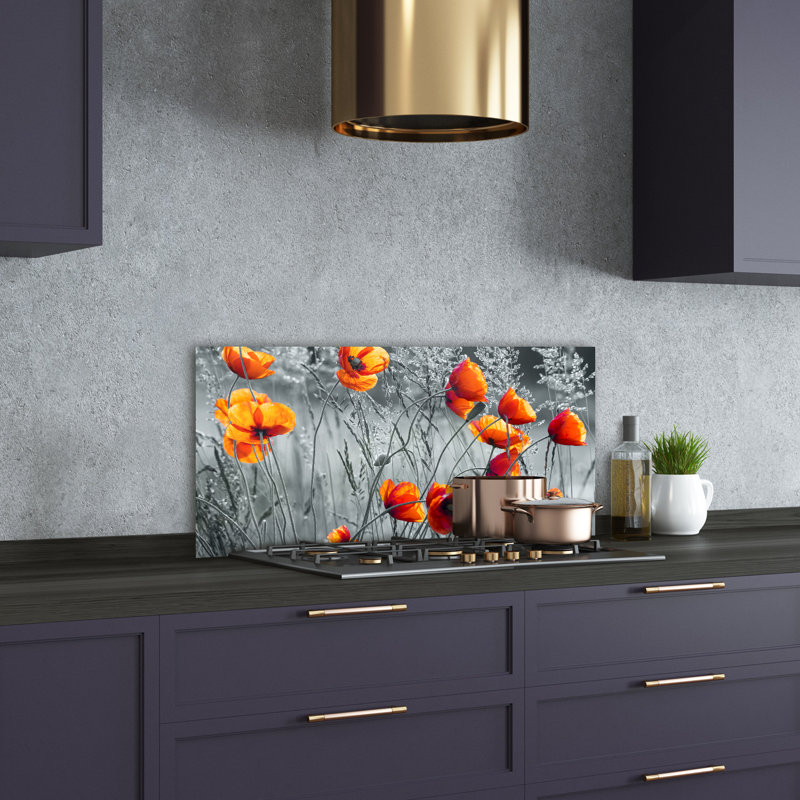 50cm W x 100cm L Glass Peel and Stick Panel