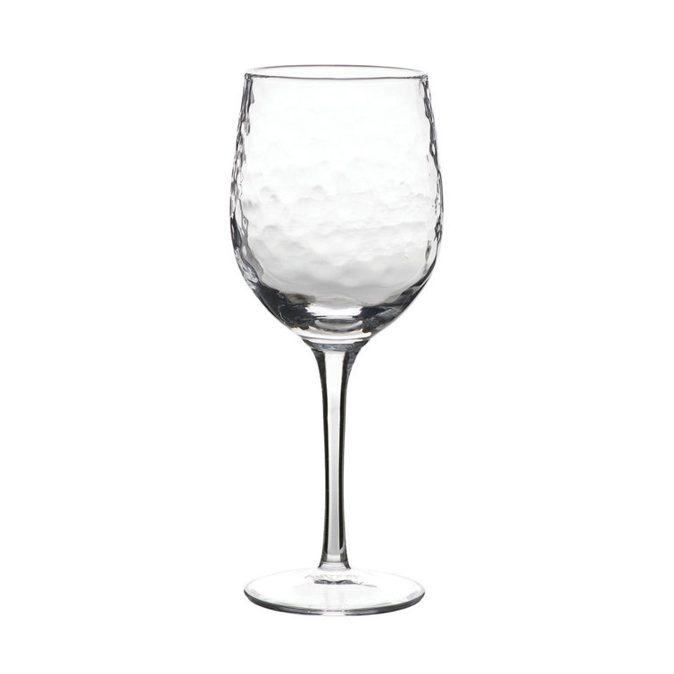 Colette Hand Made & Etched White Wine Glasses, Set of 4