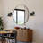 Modern Black 1-Light Metal Wall Sconce