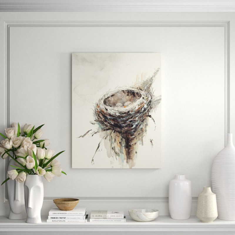 On The Branch I Print by Sara Brown, Glass Coat, 32" H x 24" W x 1.5" D