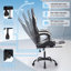 Chaise de jeu avec repose-pieds, chaise d'ordinateur ergonomique avec appui-tête et support lombaire, chaises de jeu vidéo à hauteur réglable en matériau respirant pour adultes