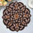Hangah Round Beaded Placemats Set of 2 – Handmade Decorative Table Mats for Elegant Christmas Decor