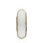 Nicollet Alabaster Brushed Antique Brass Wall Sconce - 3 In. D X 14.5 In. H