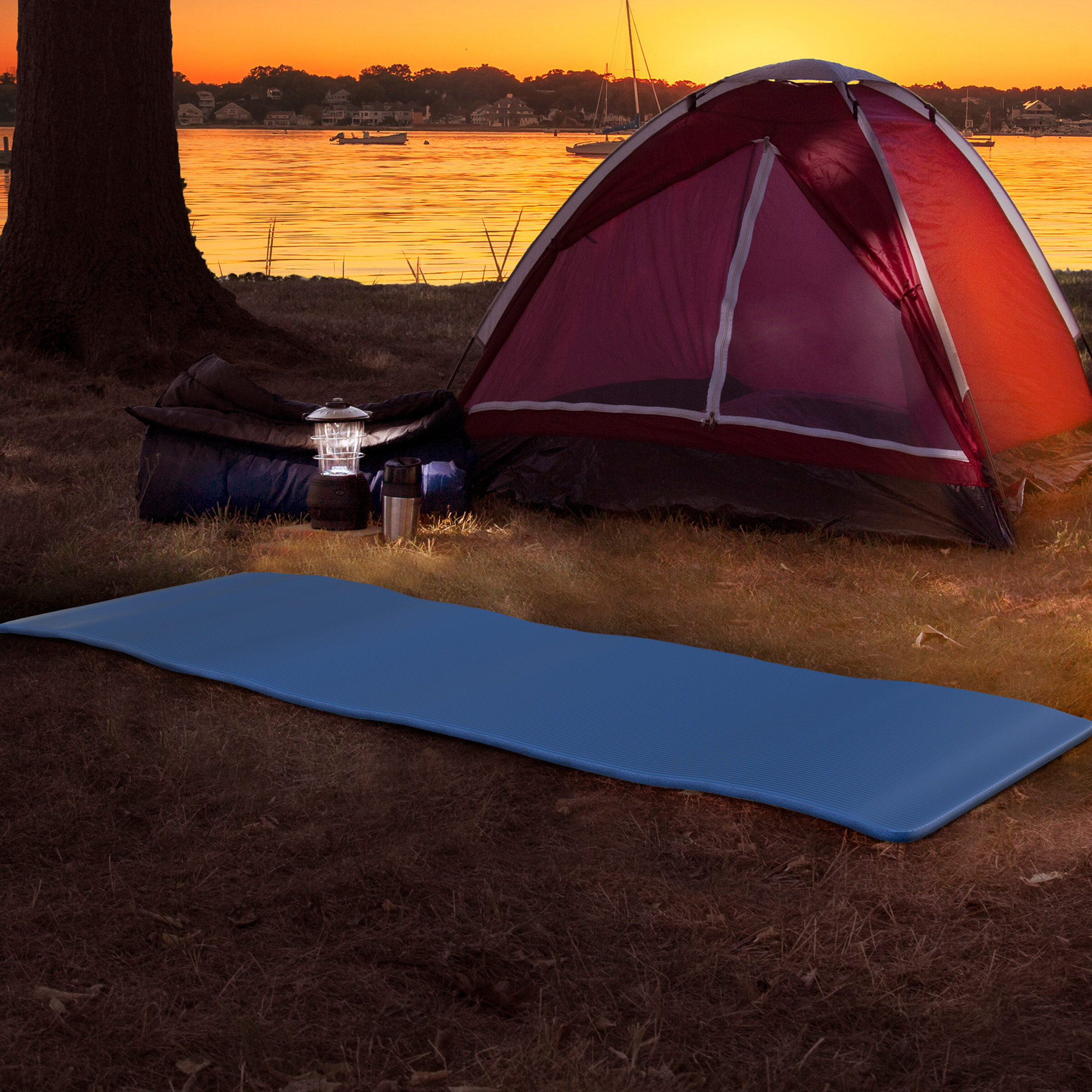 Foam Sleep Pad- Extra Thick Camping Mat for Cots, Tents, Sleeping Bags &  Sleepovers