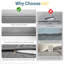 Canapé de patio 75 po 3 places toutes saisons en métal avec coussins gris épais et structure grise-1505643384-1505643385