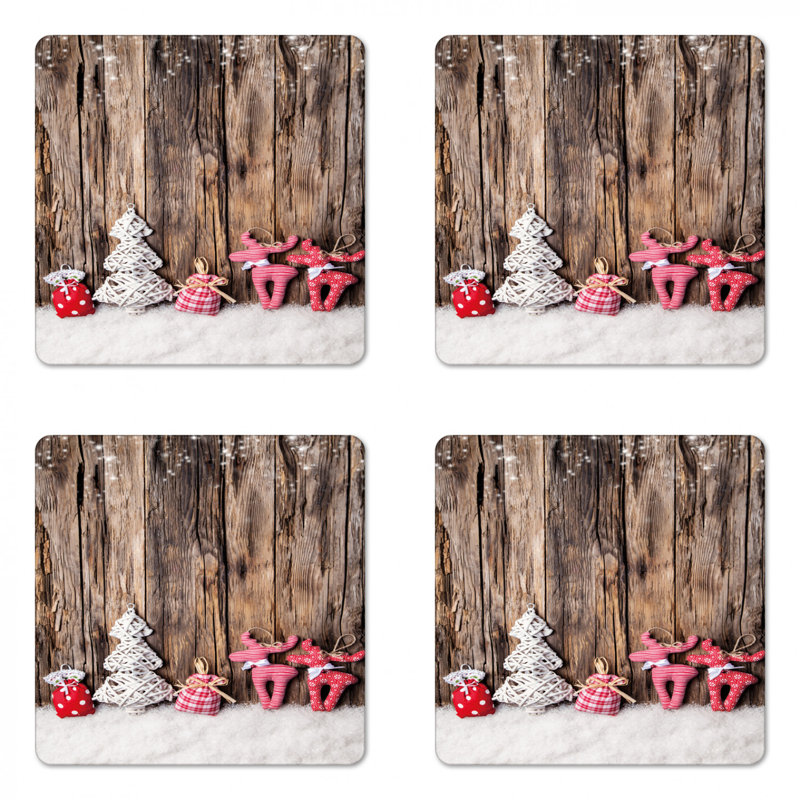 Square 4 Piece Coaster Set