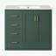 Meuble-lavabo de salle de bain avec lavabo, 3 tiroirs et portes à fermeture douce-458404268