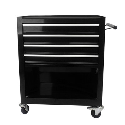 4 DRAWERS MULTIFUNCTIONAL TOOL CART WITH WHEELS