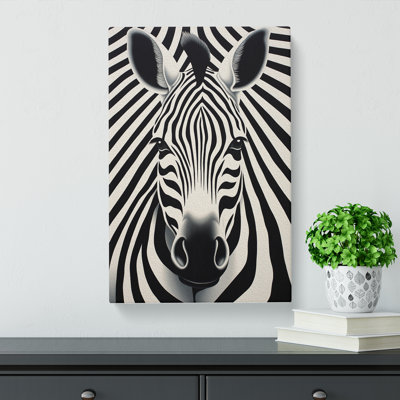 Badger Op - Wrapped Canvas