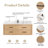 Cristo 55'' Wall Mounted Single Bathroom Vanity with Quartz Top-1010245617