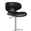 2 Black And Bar Stools - Adjustable For Stylish Dining (2) Upholstery Finish Option